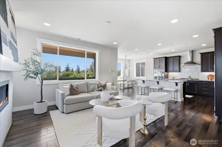 Bright, open-concept great room with abundant natural light.