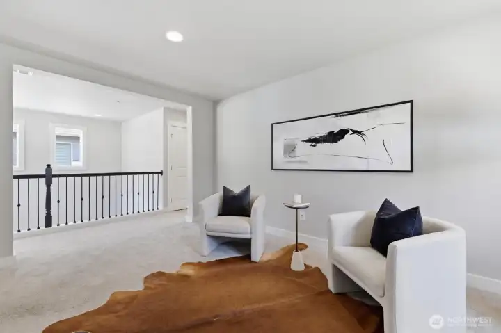 Additional view of the versatile loft space.