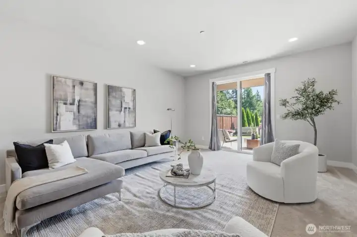 Flexible bonus room perfect for a second living area or recreation room.