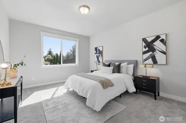 Generously sized secondary bedroom.