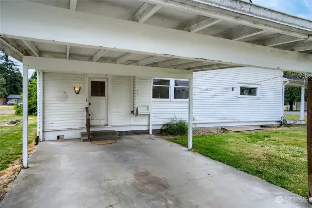 Attached carport