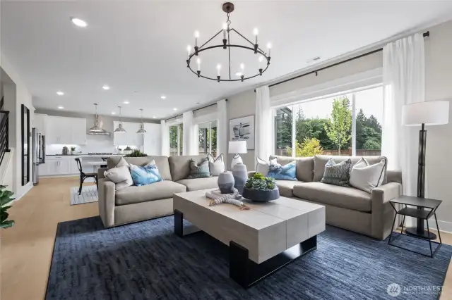 Great Room: Model Home pictures for reference only- Colors and features will vary. Please talk with our site team for specific  details.