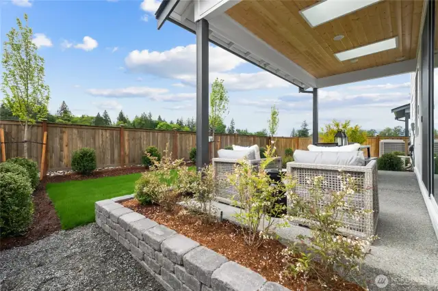 Backyard: Model Home pictures for reference only- Colors and features will vary. Please talk with our site team for specific  details.