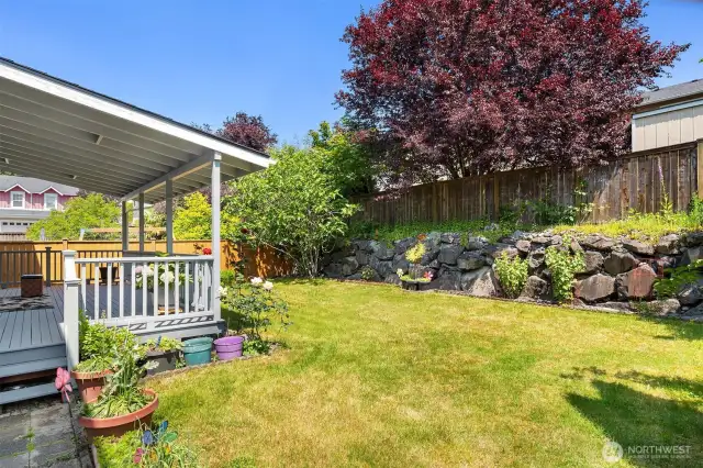 Fully-Fenced w/ Retaining Wall