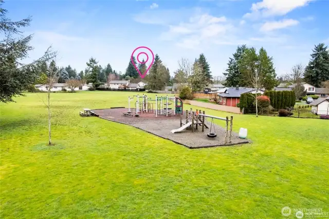 Community Park access just across the street from the home.