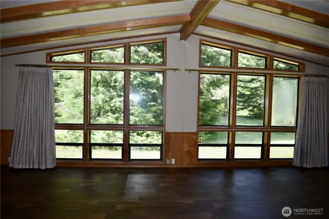 Living room with views of Butter Butte.