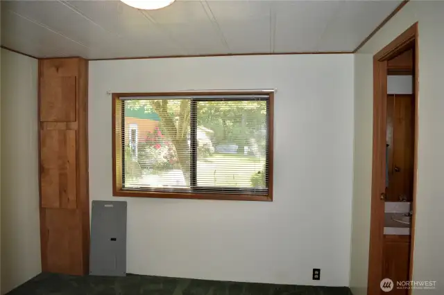 Bedroom #1 with access to bathroom off laundry room