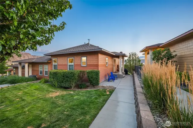 Private Walkway-Perfectly HOA Manicured Grass & Entry