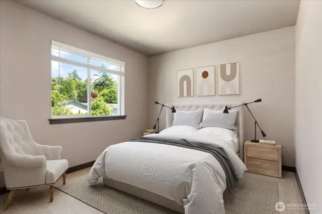 Guest Bedroom #2 is virtually staged.
