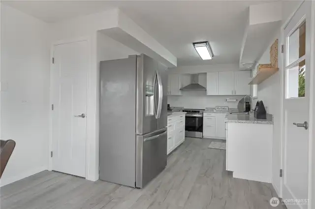 Kitchen off dining. Main living area to the left.