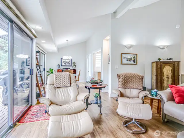 Living room looking into dining room