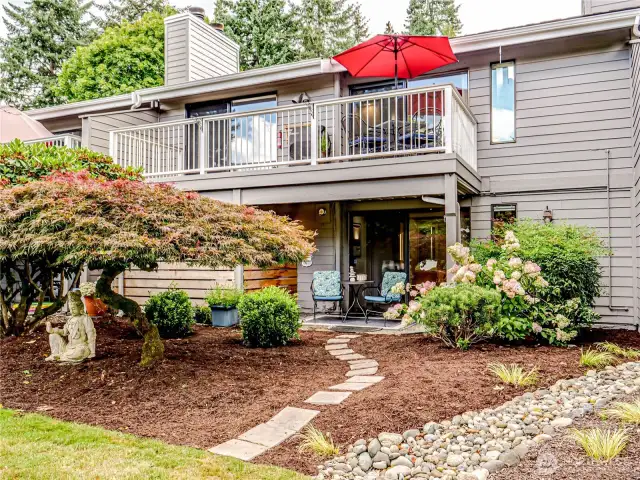 Backyard and deck/patio