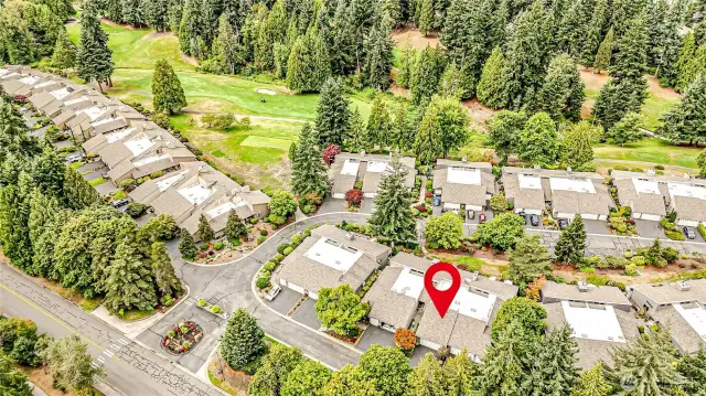 Panoramic view of your home and Mill Creek Golf Course