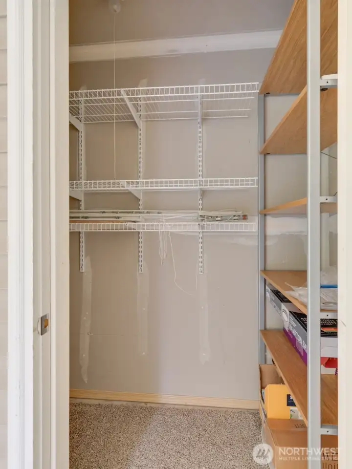 Large storage closet on the deck.