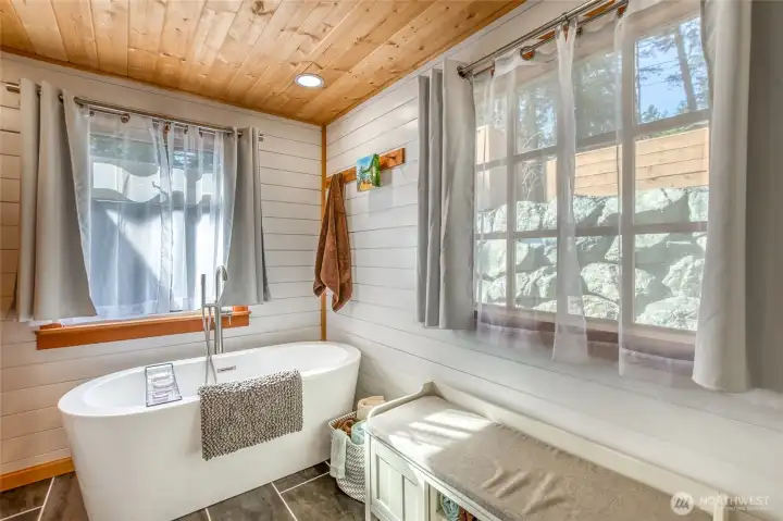 The bath feel like a personal spa.