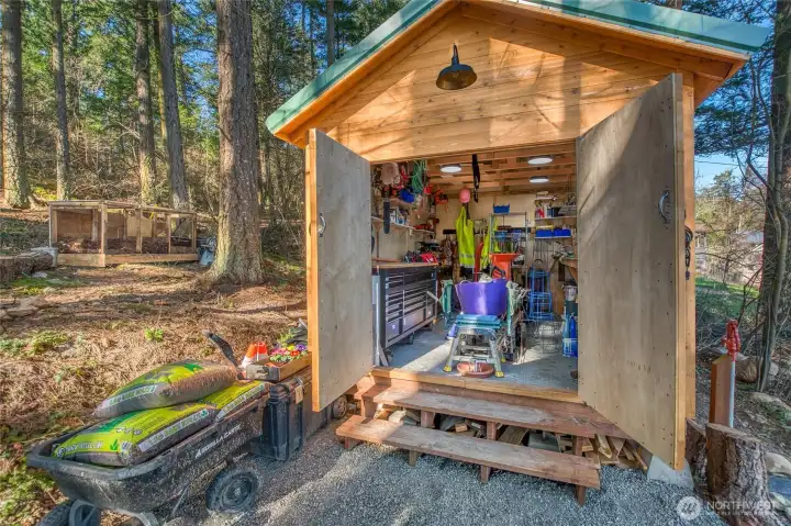 An insulated and heated shop space is perfect for your projects and additional storage.