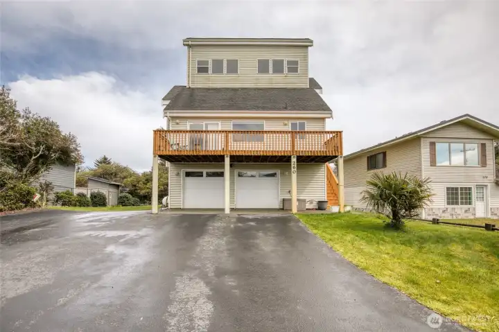 Unique ocean view tri - level custom home!