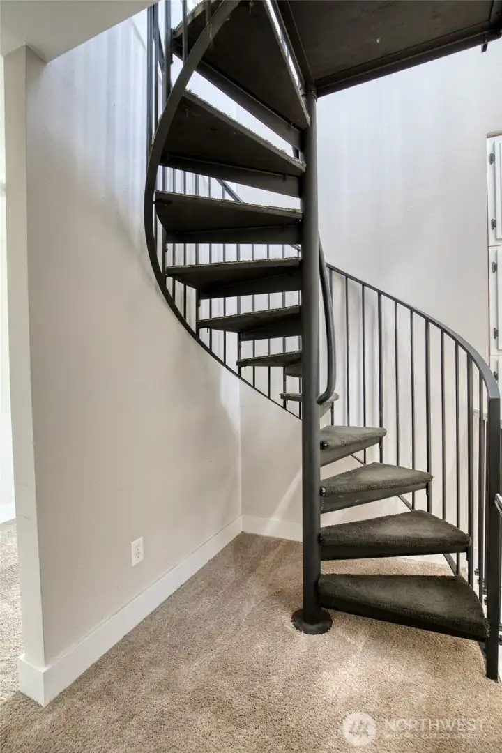 Stairway to the top floor!