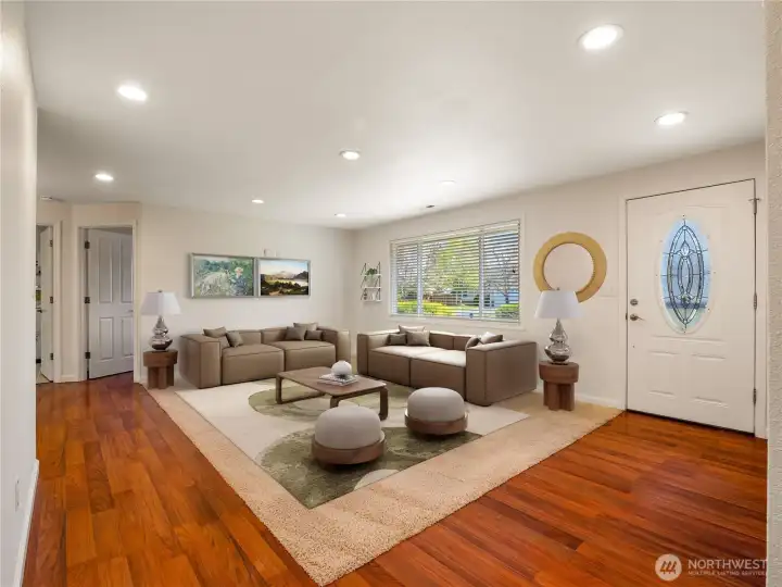 Virtually Staged Living room