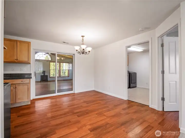 Dining area creates an inviting setting for gatherings