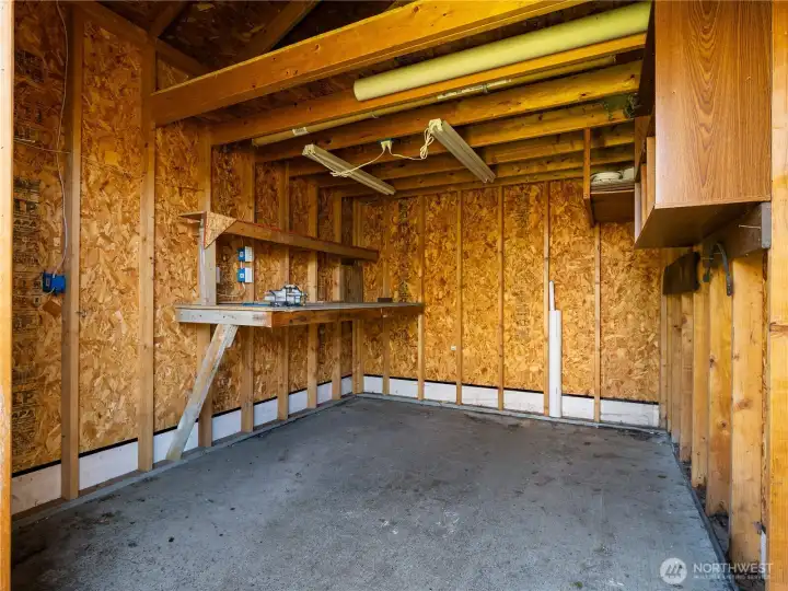 Perfect for storing tools and lawn equipment
