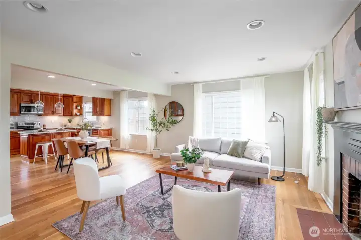 This space has great flow and great light.