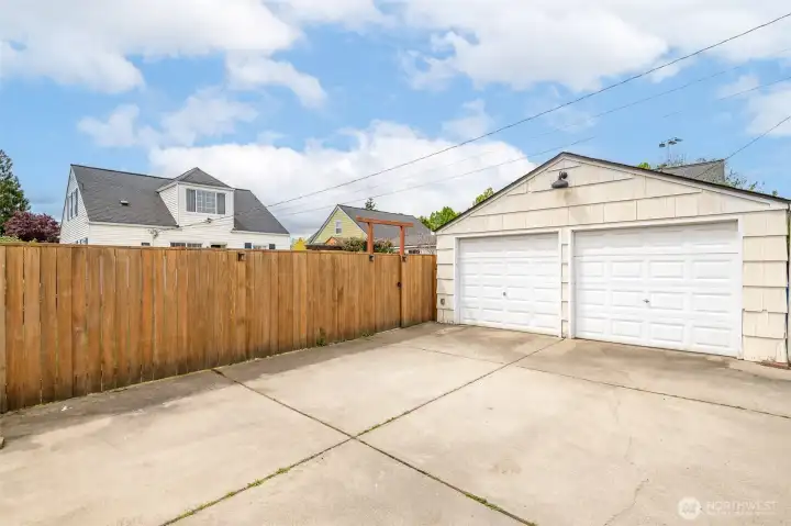 A two-car garage and off-street parking add convenience to this exceptional property. There is room enough here for a small RV.