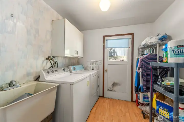 utility room with door to outside utility room with door to outside