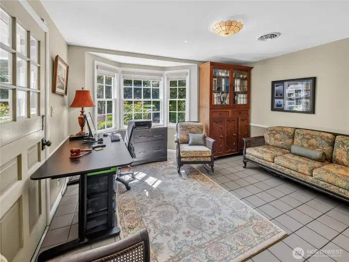 3rd Bed with tile floor.