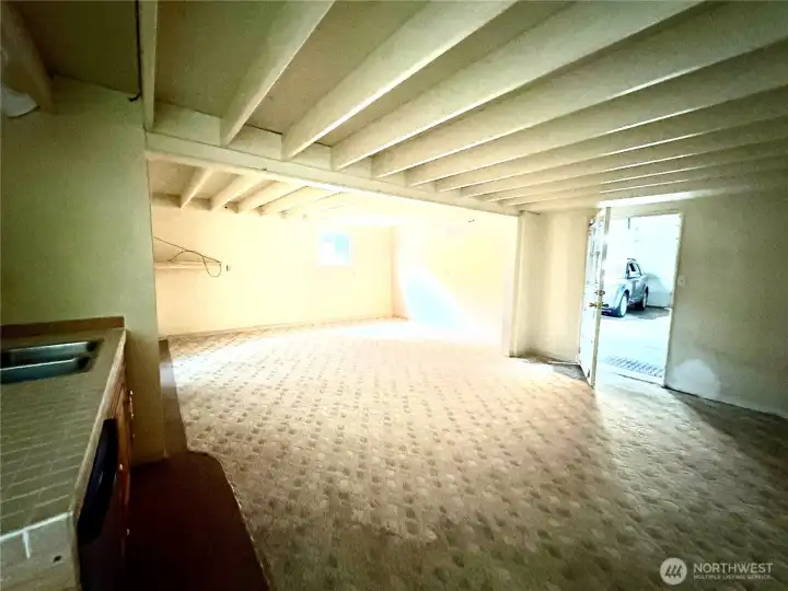 Large space with an efficiency kitchen and bath Large space with an efficiency kitchen and bath