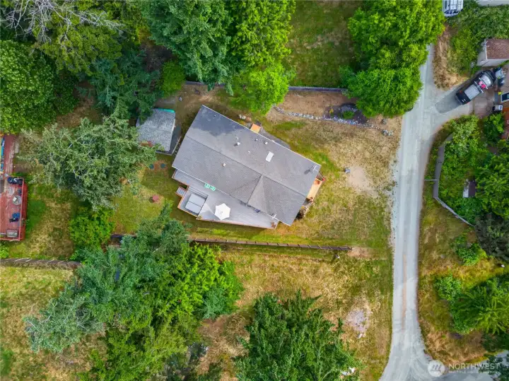 Aerial view of Guemes Place. Aerial view of Guemes Place.