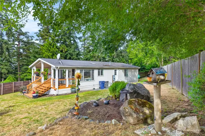 Side yard view. Side yard view.