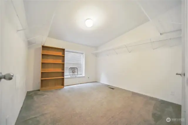 Huge primary walkin closet