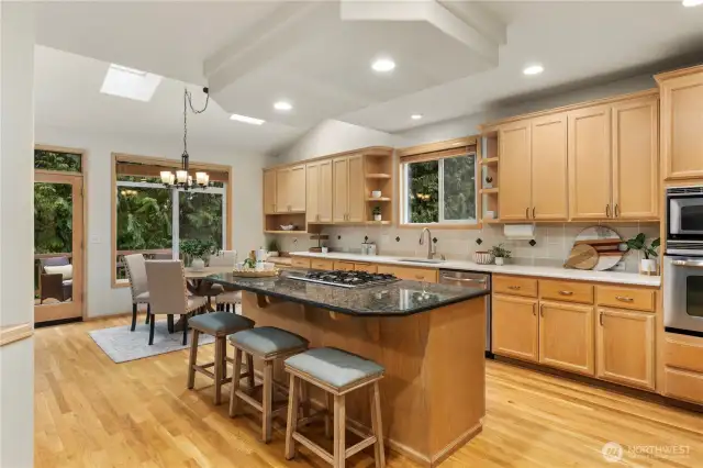 Large open kitchen