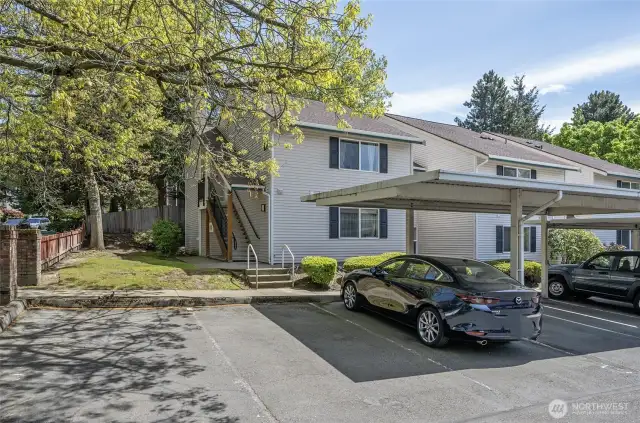 Convenient carport and easy-access parking.