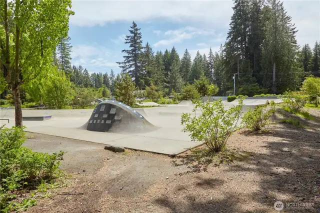 Skate park for those daring to try out new tricks...