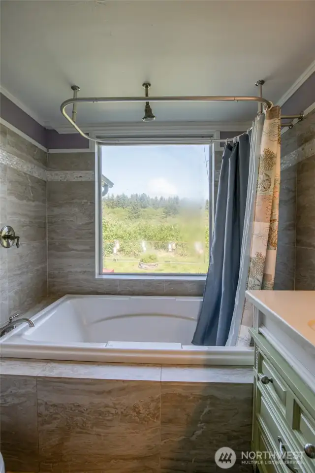 Lower Level Bathroom Soaking Tub