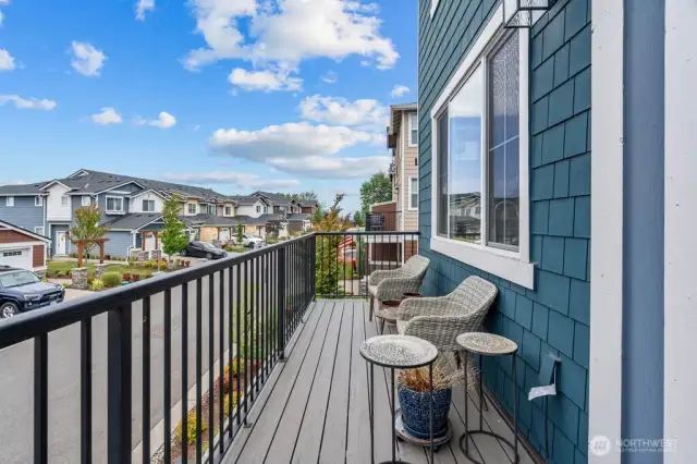 Deck off the kitchen