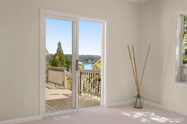 Savor breathtaking sunsets from the peaceful retreat of the primary bedroom.