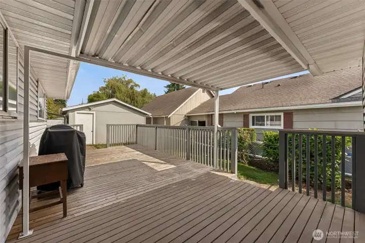 Partially Covered Deck