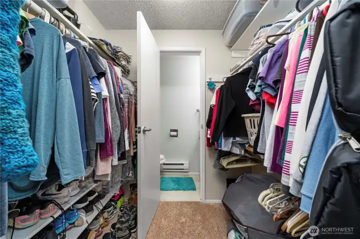 Excellent closet space