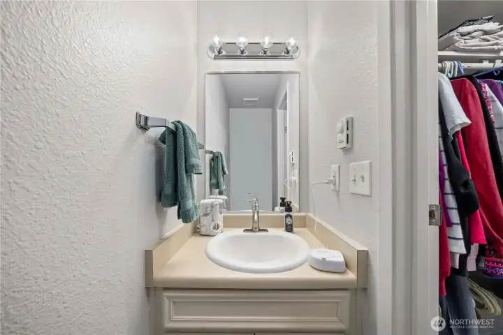 Half bath off Primary Suite
