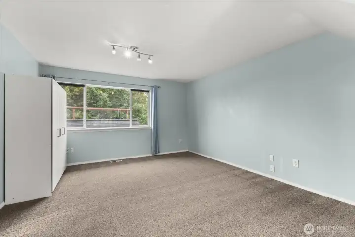 This is the flex room above the garage accessible through the bonus room. Use as an extra bedroom, home gym, home office, or more!