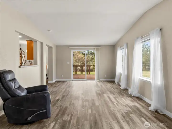 bonus family room off kitchen which faces backyard and pastures