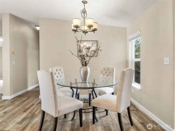 dedicated dining space