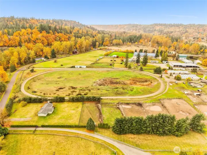 Grass grows well on this property. 2nd pasture was seeded by previous boarder.