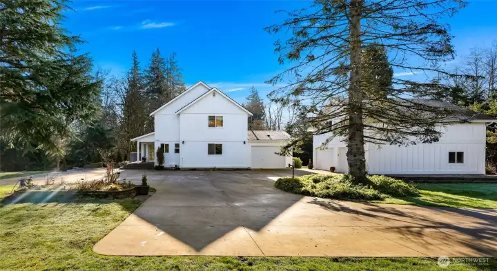 Nearly 5 acres of privacy with iron gate entrance.