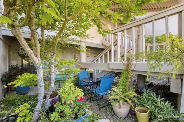 Your private oasis, with new railings coming!