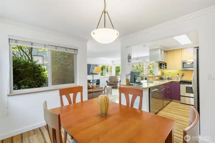 View from dining area