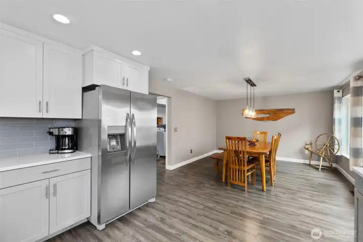 Dinning area off the kitchen.